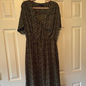 Floral Green Dress